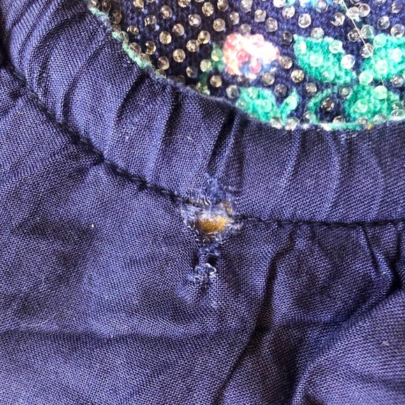 70s Vintage Beaded Bucket Bag w Round Lucite Handles - Picture 5 of 10